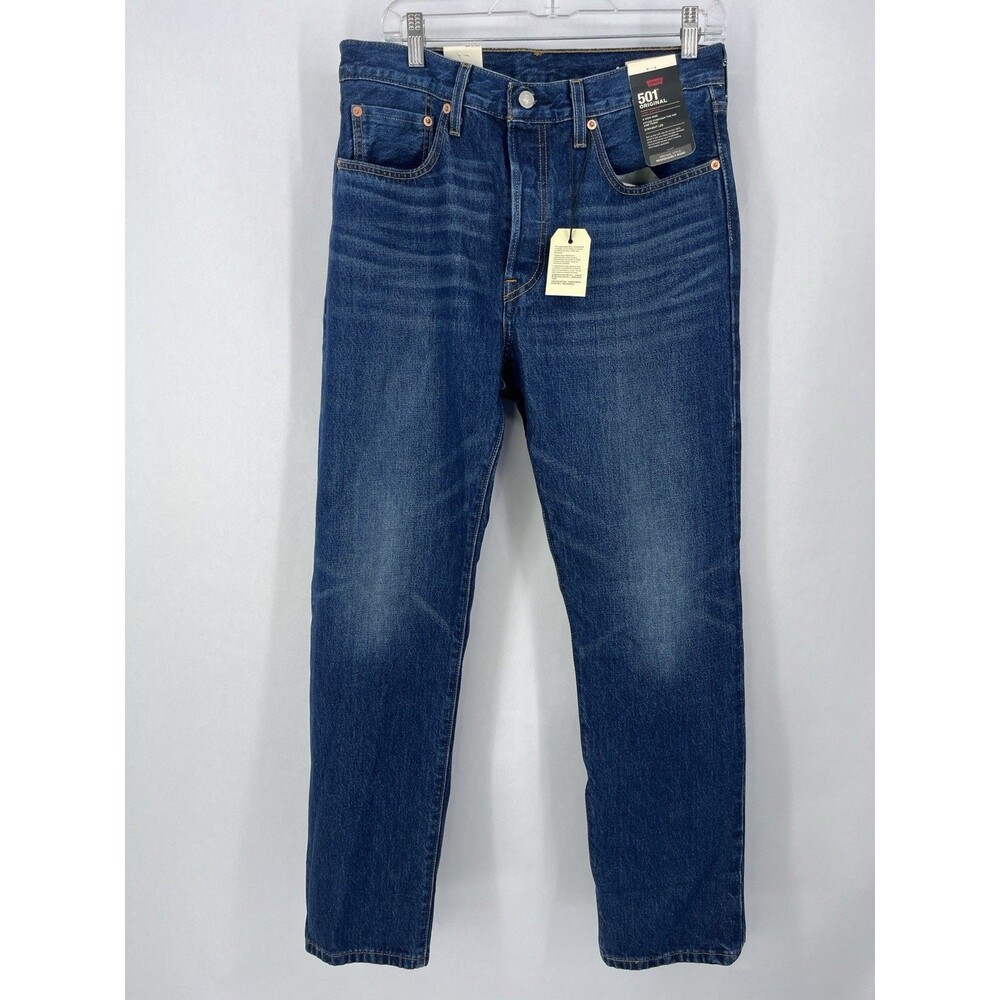 Levi's 501 Original Fit Selvedge Women Jeans Size 30 x 30 Dark Wash NWOT